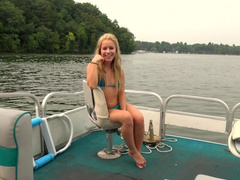 Blonde TEEN Step Sister gets PUBLIC CREAMPIRE ON BOAT!