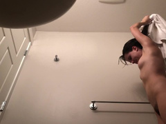 Incredible Teen has no idea - Undersink SPY CAM shower