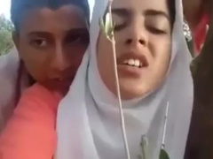 Desi beautiful southeli behan Latifa fuck bhai hakib outdoor doogy hijab