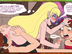 Group Oral Sex and Anal - Threesome (gravity Falls Porn, Part 4)