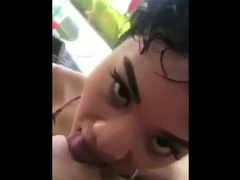 TEEN SLUT LEARNS HOW TO EAT PUSSY