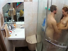 Sex in the Bathroom \ Shower TV Show Hidden Camera - ABIGAIL & SAM №12