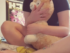 Nerdy Teen Humps Again! this Time her Alpaca isn't so Lucky