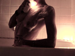 Cyn slips in the shower