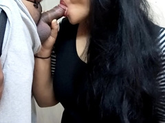 HOT INDIAN BLOWJOB AND LOUDLY MOANING FUCK