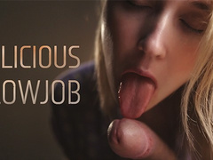 Delicious Blowjob from a Blue-Eyed Blonde