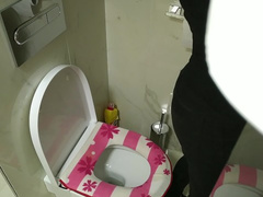 Young Lithuanian Woman wants Sex at Work and Masturbates in the Toilet