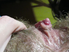 Extreme Close up on my Erected Clitoris after Orgasm