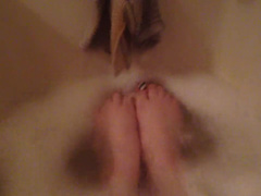 Splashing and Playing with my Feet in Soapy Bath Water