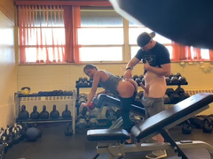 Public Gym Fuck with Hung Power Lifter who Touched my Pussy